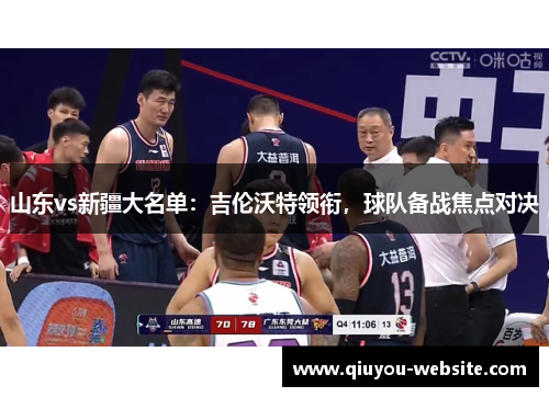 山东vs新疆大名单：吉伦沃特领衔，球队备战焦点对决